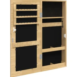 vidaXL Sieradenkast met spiegel wandgemonteerd 30x8,5x67 cm