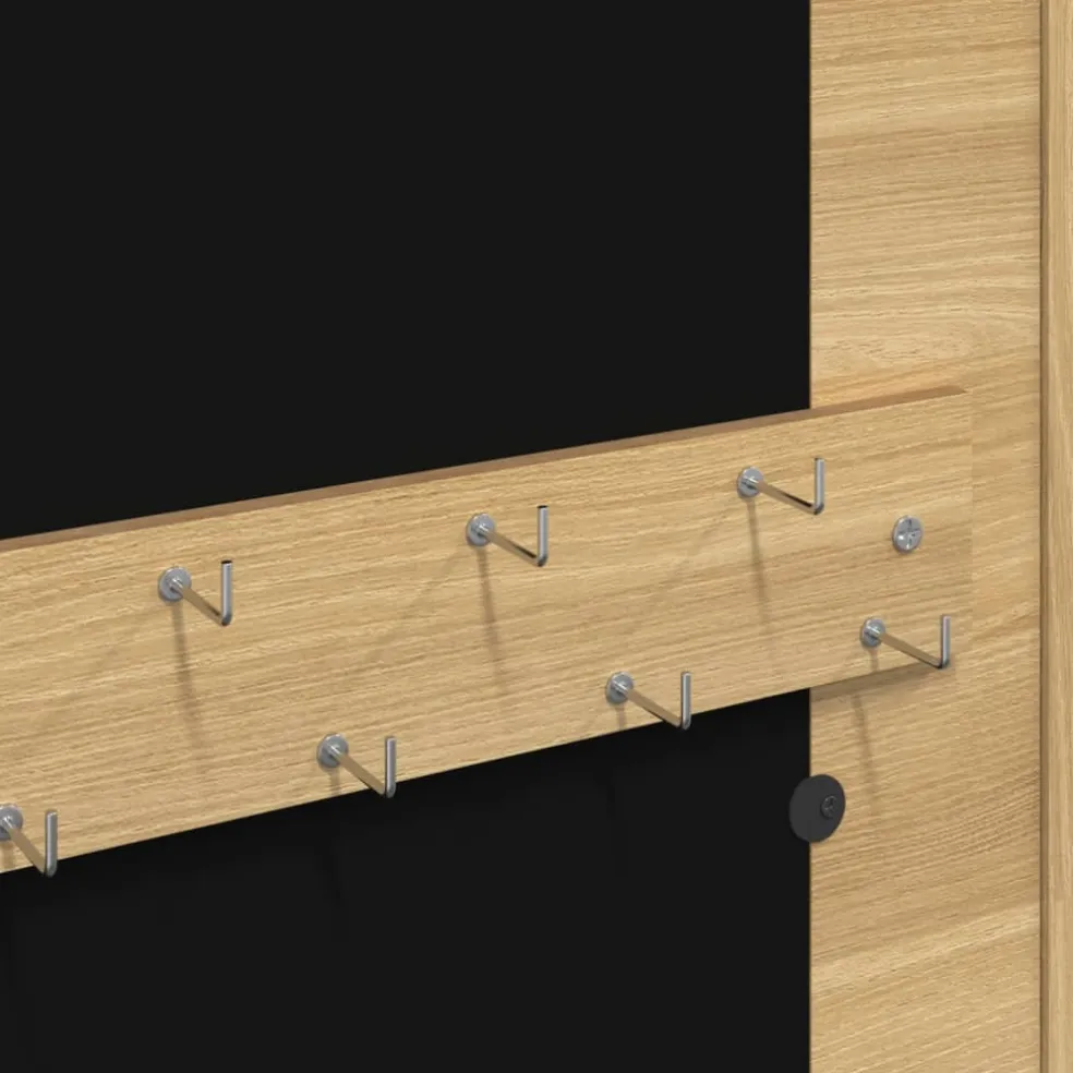 vidaXL Sieradenkast met spiegel wandgemonteerd 30x8,5x67 cm
