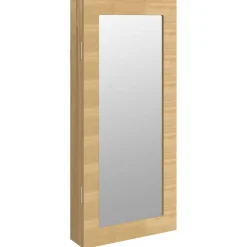 vidaXL Sieradenkast met spiegel wandgemonteerd 30x8,5x67 cm