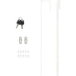 vidaXL Sieradenkast met spiegel wandgemonteerd 37,5x10x106 cm wit