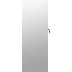 vidaXL Sieradenkast met spiegel en LED wandgemonteerd