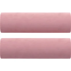 vidaXL Sierkussens 2 st 15x50 cm fluweel roze