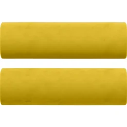 vidaXL Sierkussens 2 st 15x50 cm fluweel geel