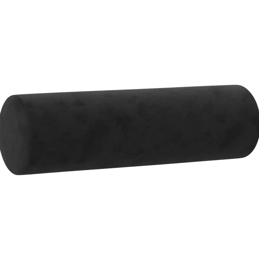 vidaXL Sierkussens 2 st 15x50 cm fluweel zwart
