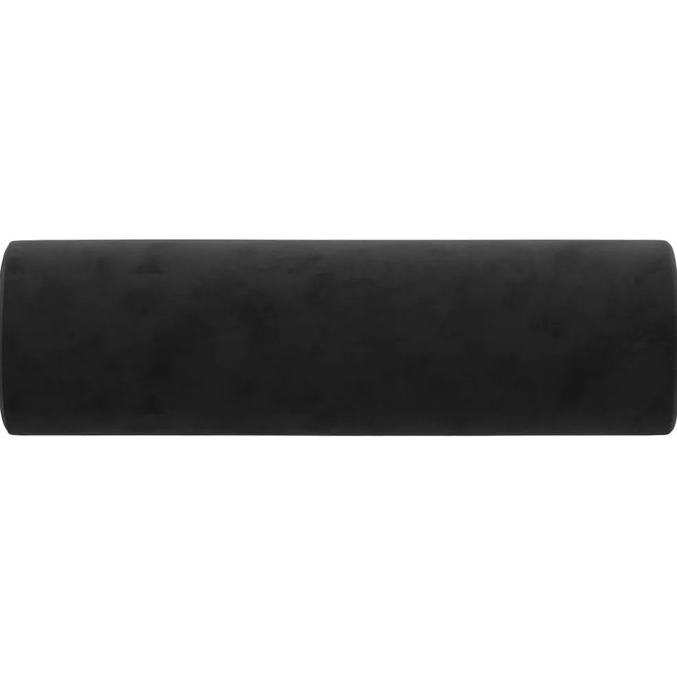 vidaXL Sierkussens 2 st 15x50 cm fluweel zwart