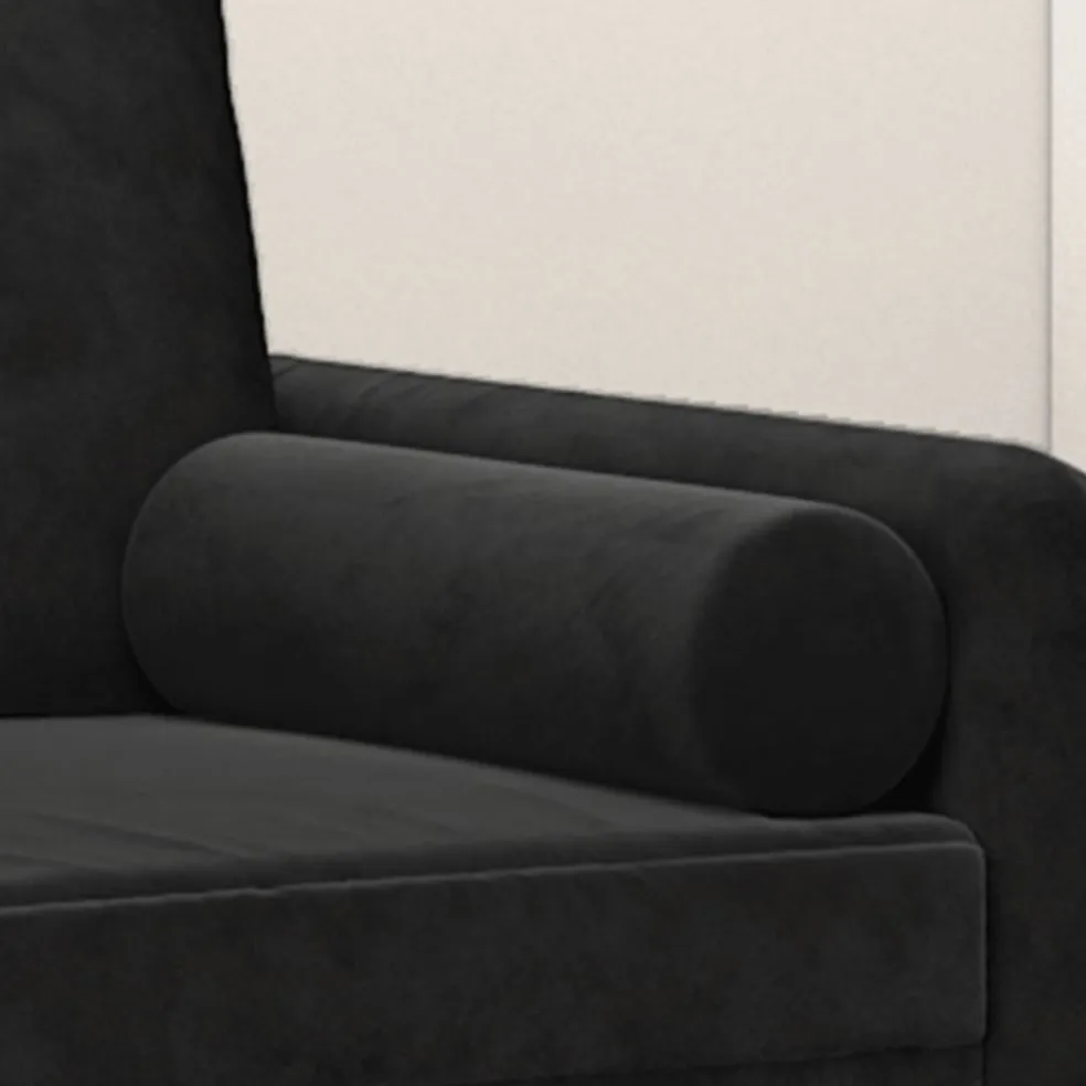 vidaXL Sierkussens 2 st 15x50 cm fluweel zwart