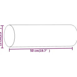 vidaXL Sierkussens 2 st 15x50 cm fluweel wijnrood