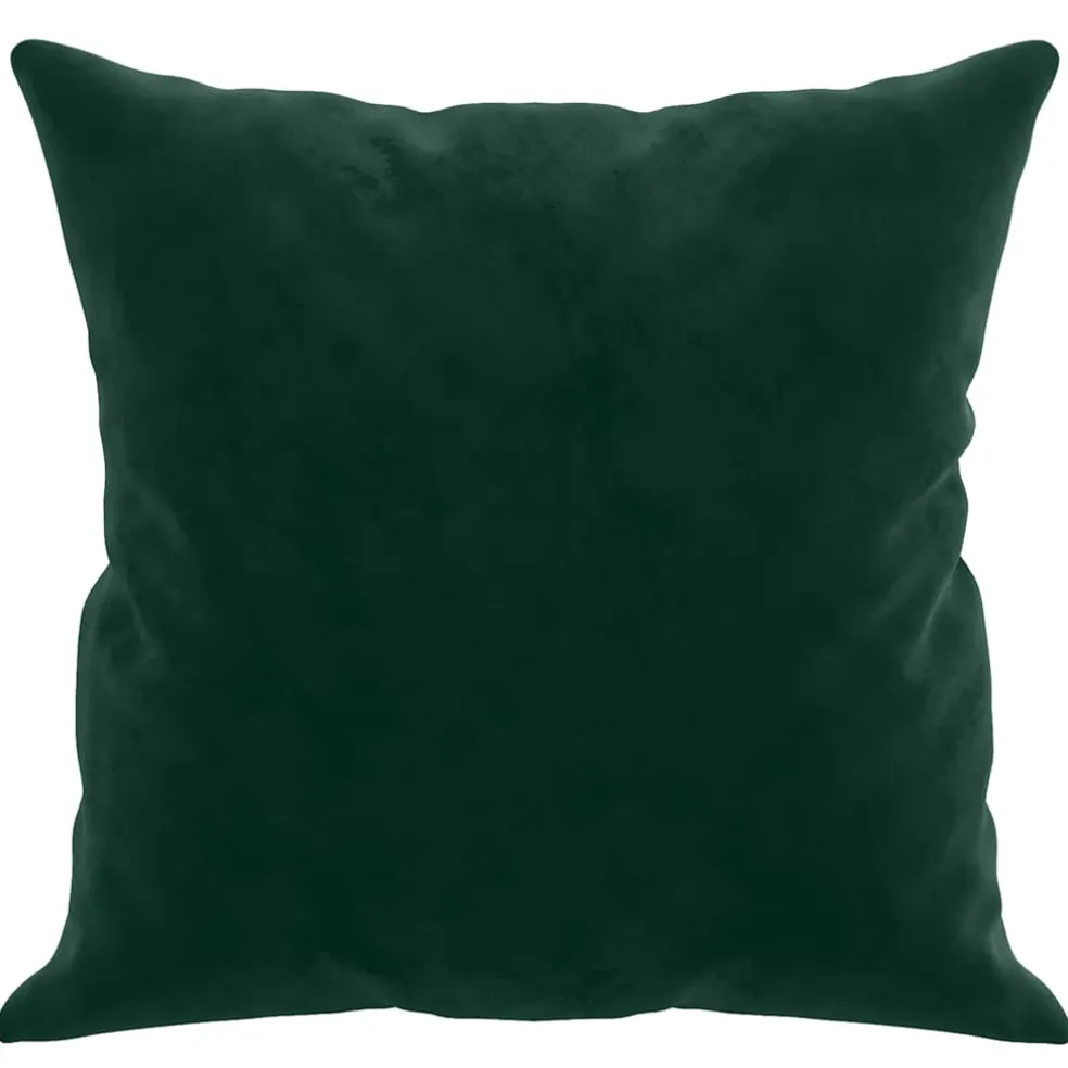 vidaXL Sierkussens 2 st 40x40 cm fluweel donkergroen