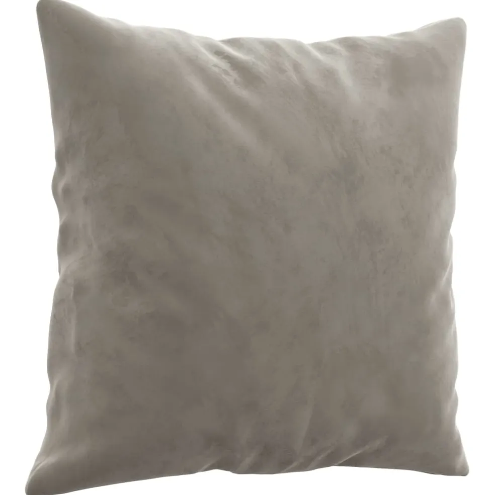 vidaXL Sierkussens 2 st 40x40 cm fluweel lichtgrijs