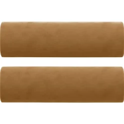 vidaXL Sierkussens 2 st 15x50 cm fluweel bruin