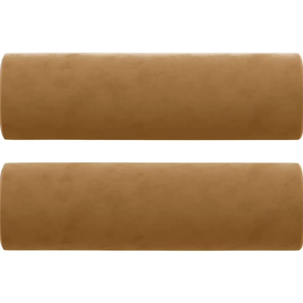 vidaXL Sierkussens 2 st 15x50 cm fluweel bruin