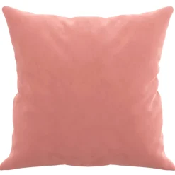vidaXL Sierkussens 2 st 40x40 cm fluweel roze