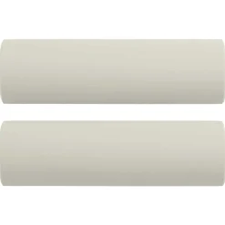 vidaXL Sierkussens 2 st 15x50 cm fluweel crèmekleurig