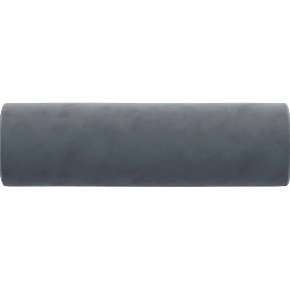 vidaXL Sierkussens 2 st 15x50 cm fluweel donkergrijs