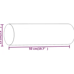 vidaXL Sierkussens 2 st 15x50 cm fluweel donkergrijs
