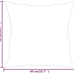 vidaXL Sierkussens 2 st 40x40 cm kunstleer grijs