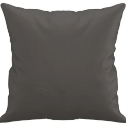 vidaXL Sierkussens 2 st 40x40 cm kunstleer grijs
