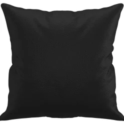vidaXL Sierkussens 2 st 40x40 cm kunstleer zwart