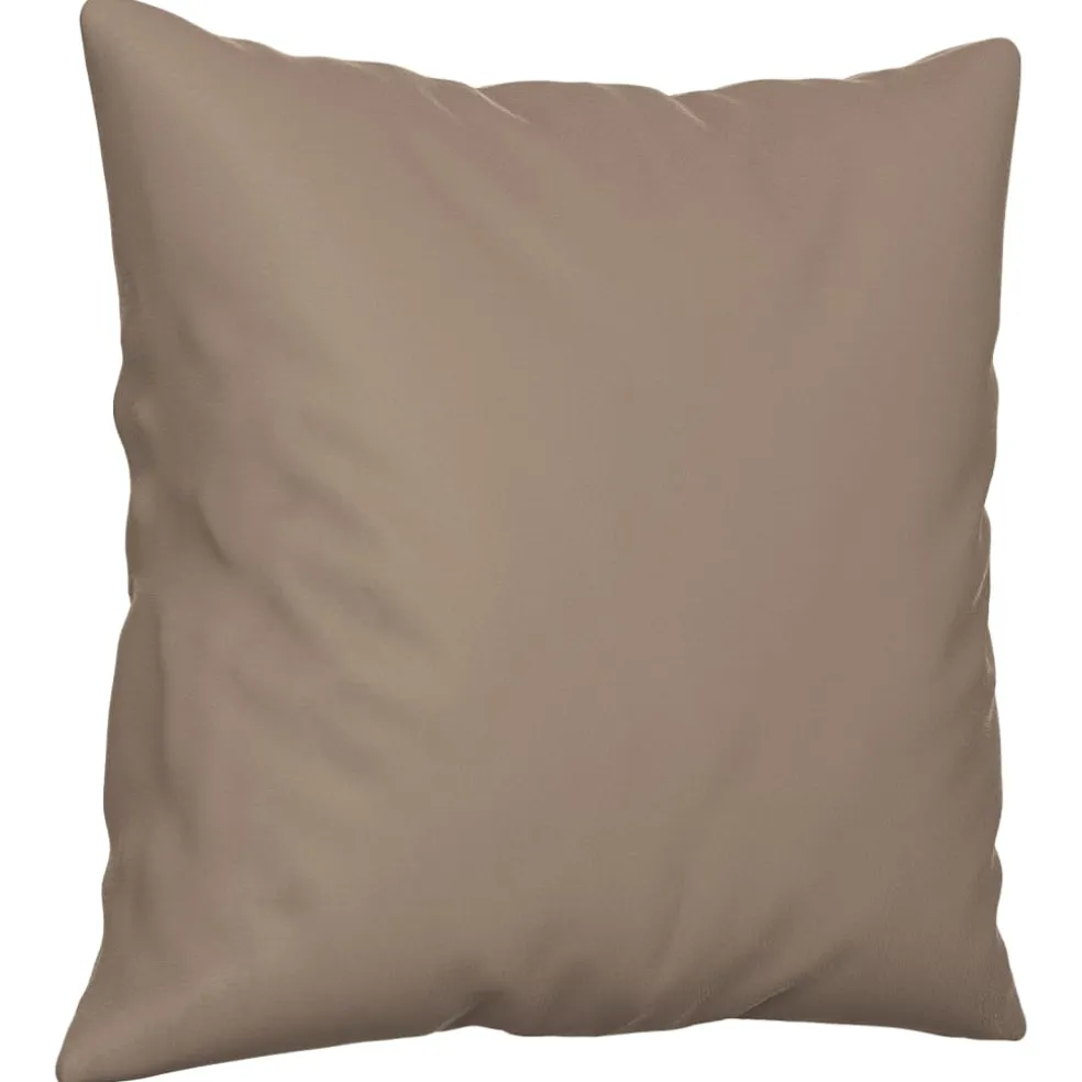 vidaXL Sierkussens 2 st 40x40 cm microvezelstof taupe