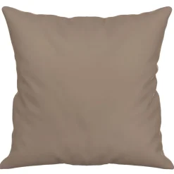 vidaXL Sierkussens 2 st 40x40 cm microvezelstof taupe