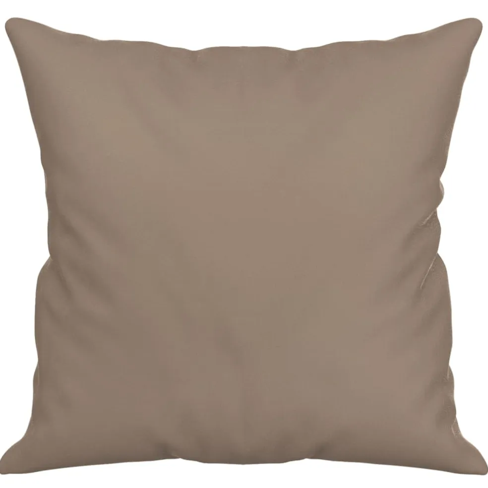 vidaXL Sierkussens 2 st 40x40 cm microvezelstof taupe