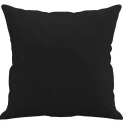 vidaXL Sierkussens 2 st 40x40 cm microvezelstof zwart