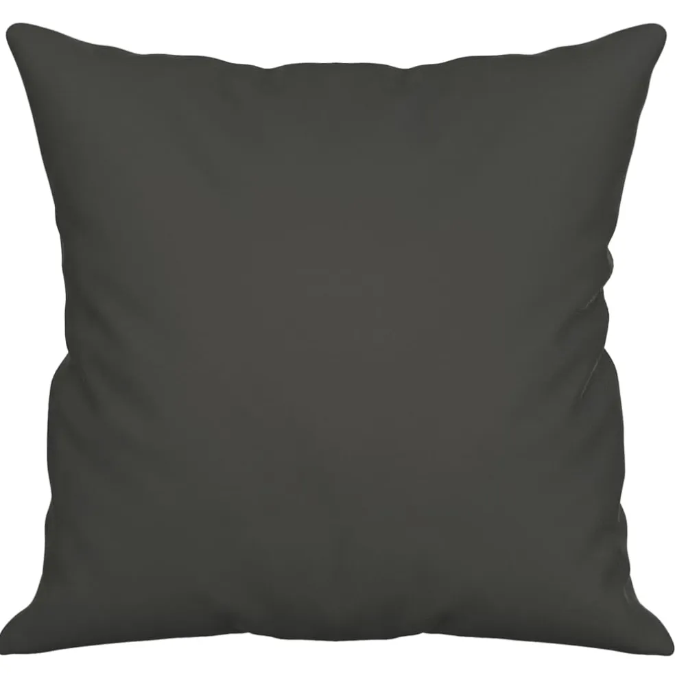 vidaXL Sierkussens 2 st 40x40 cm microvezelstof donkergrijs