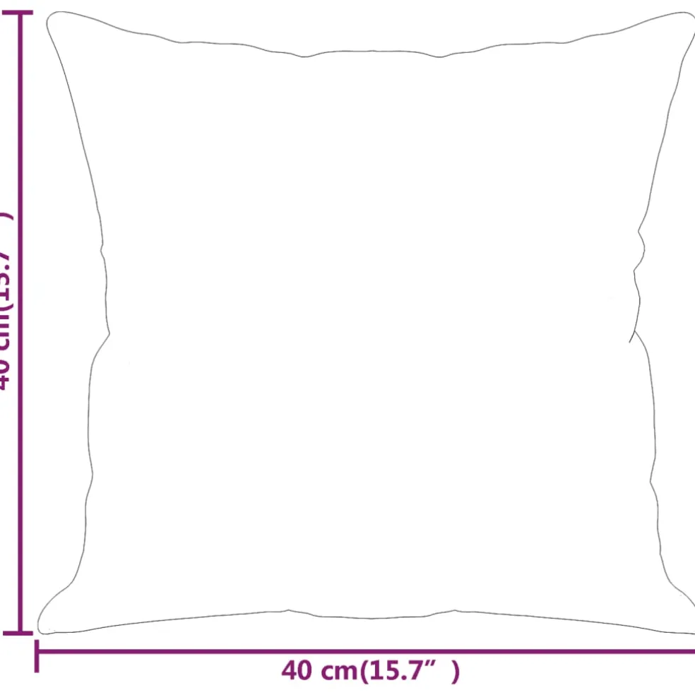 vidaXL Sierkussens 2 st 40x40 cm microvezelstof beige