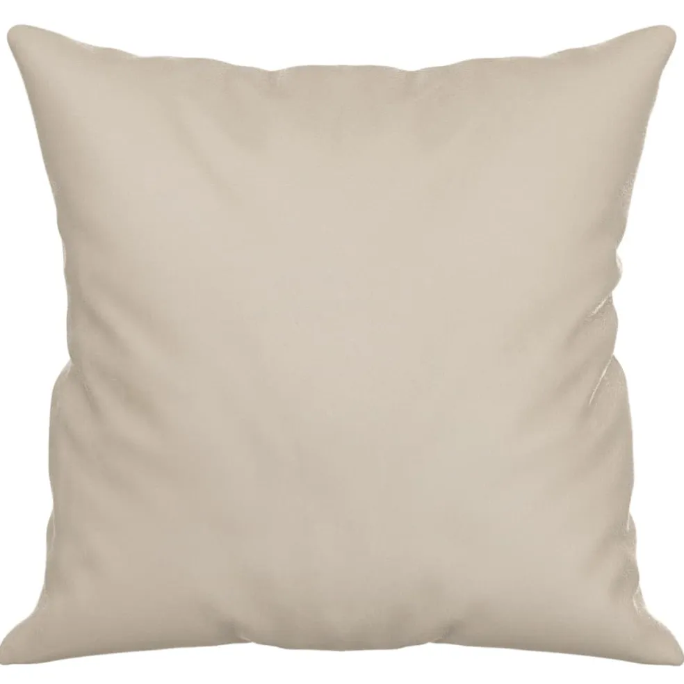 vidaXL Sierkussens 2 st 40x40 cm microvezelstof crèmekleurig