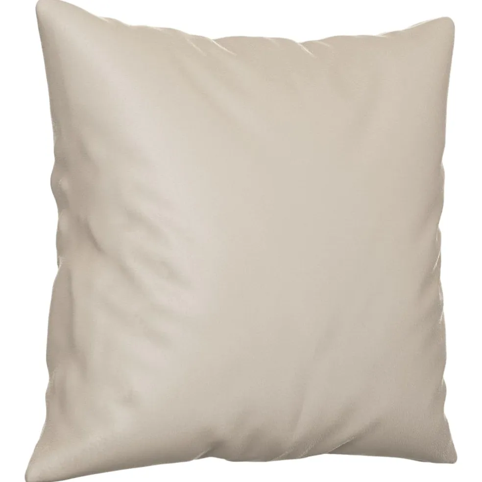 vidaXL Sierkussens 2 st 40x40 cm microvezelstof crèmekleurig