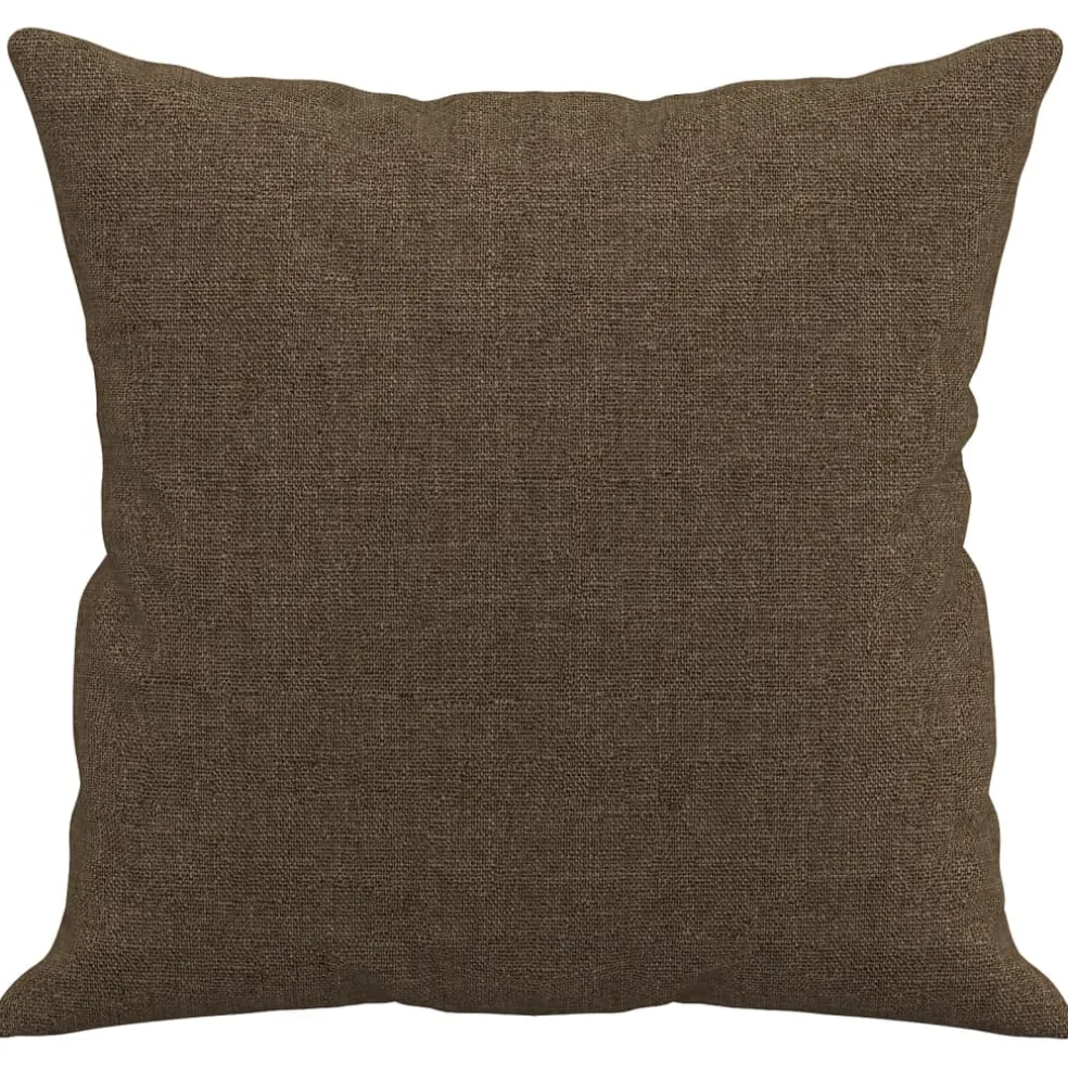 vidaXL Sierkussens 2 st 40x40 cm stof bruin