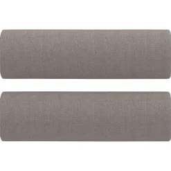 vidaXL Sierkussens 2 st 15x50 cm stof taupe