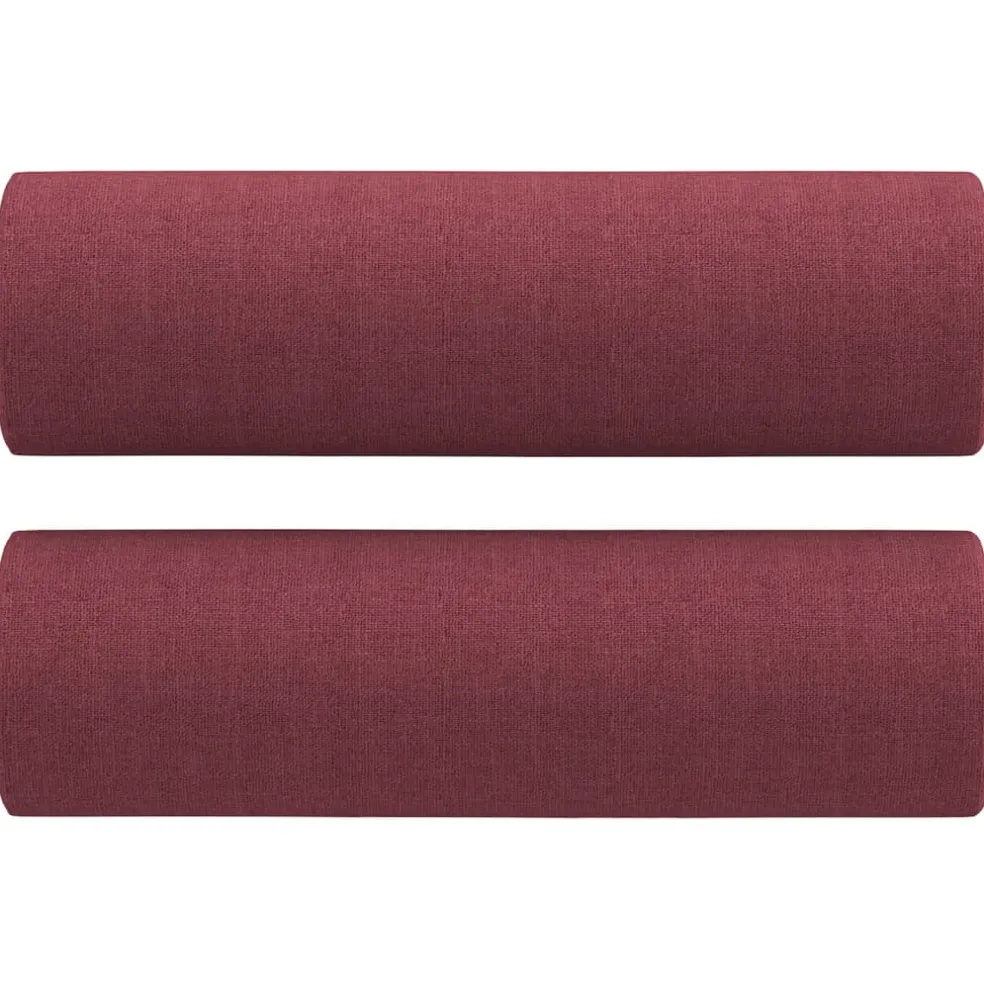 vidaXL Sierkussens 2 st 15x50 cm stof wijnrood