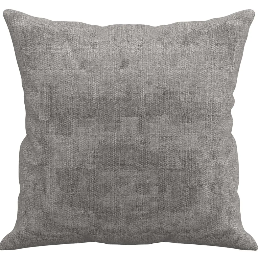 vidaXL Sierkussens 2 st 40x40 cm stof lichtgrijs