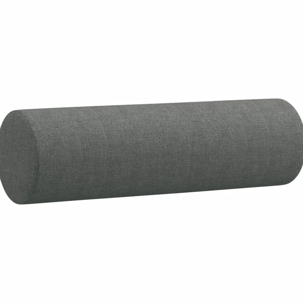 vidaXL Sierkussens 2 st 15x50 cm stof donkergrijs