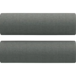 vidaXL Sierkussens 2 st 15x50 cm stof donkergrijs