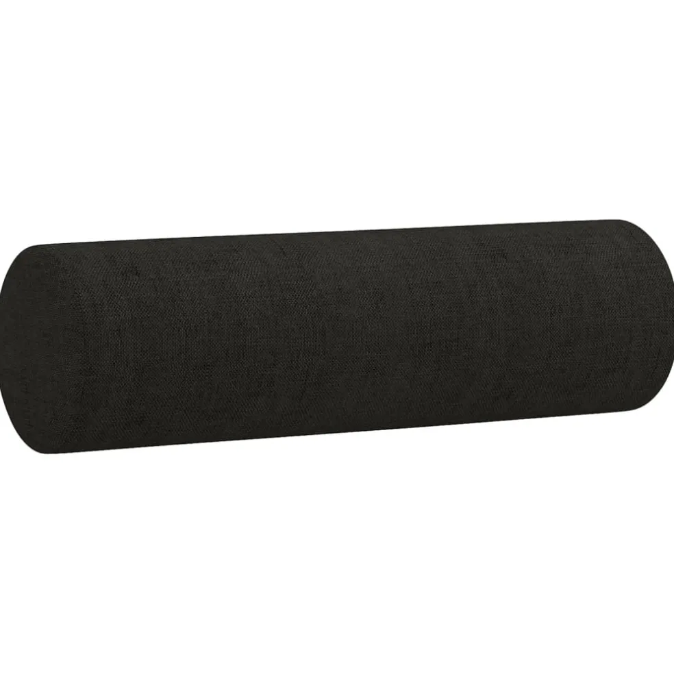 vidaXL Sierkussens 2 st 15x50 cm stof zwart