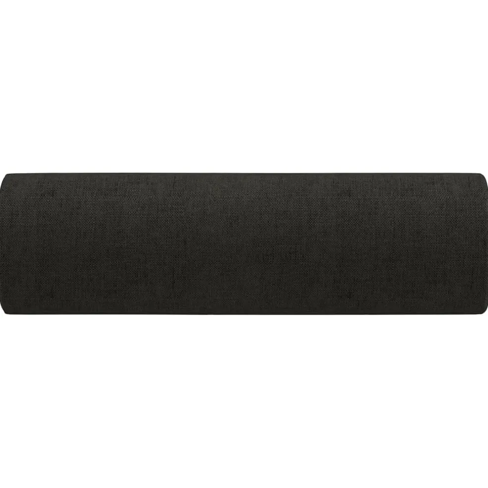 vidaXL Sierkussens 2 st 15x50 cm stof zwart