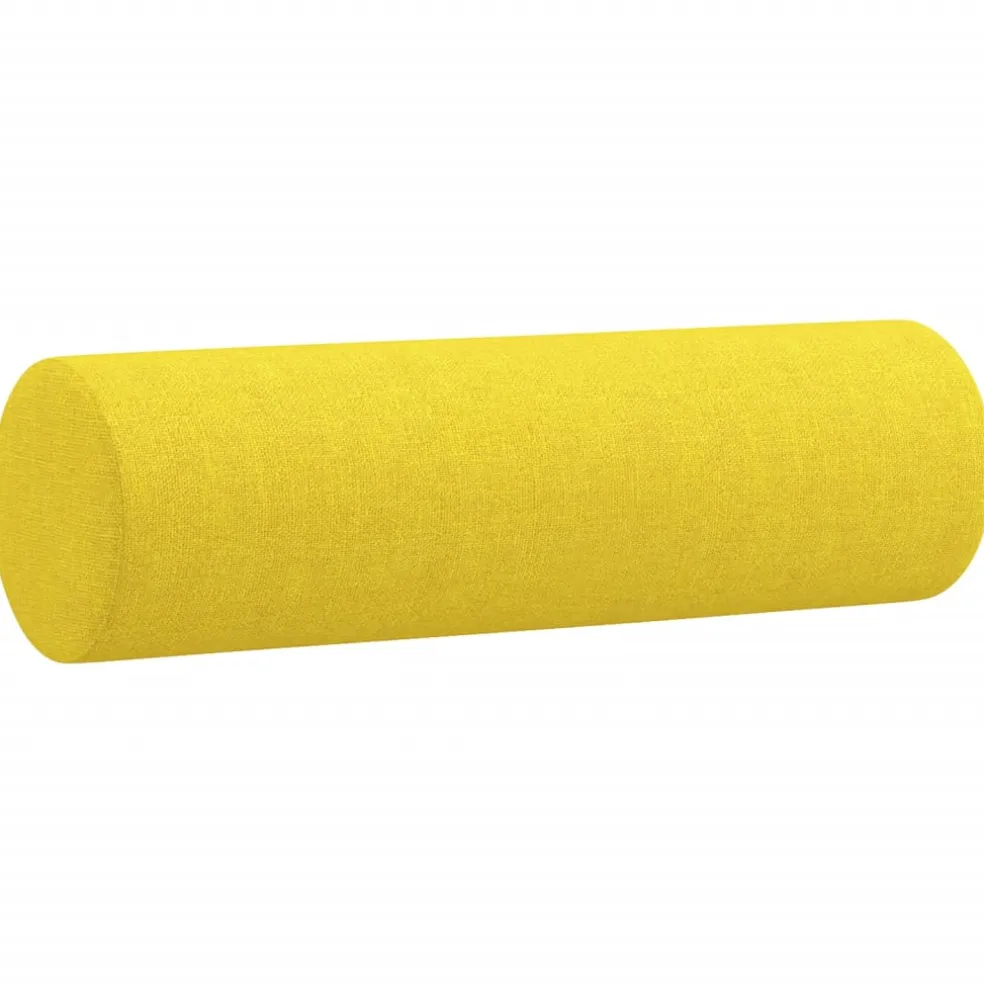 vidaXL Sierkussens 2 st 15x50 cm stof lichtgeel
