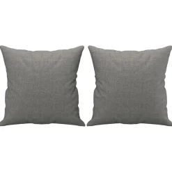 vidaXL Sierkussens 2 st 40x40 cm stof donkergrijs