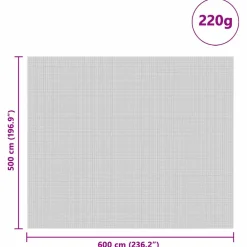 vidaXL Siloafdekking Groen 6 x 5 m HDPE