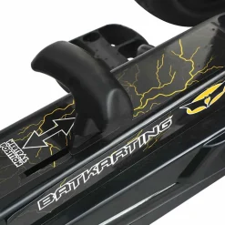vidaXL Skelter met pedalen en pneumatische banden zwart