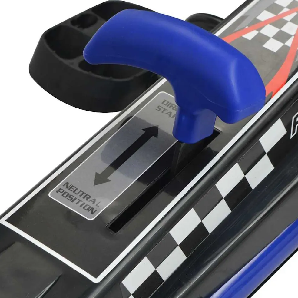 vidaXL Skelter met pedalen en verstelbare zitting blauw