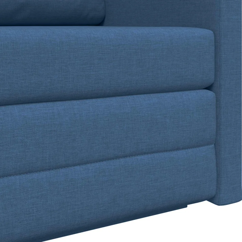 vidaXL Slaapbank Blauw 124 x 71 x 78 cm Stof