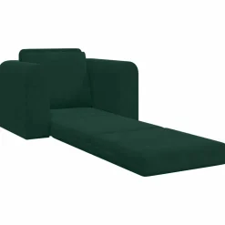 vidaXL Slaapbank Donkergroen 98 x 71 x 83 cm Fluweel
