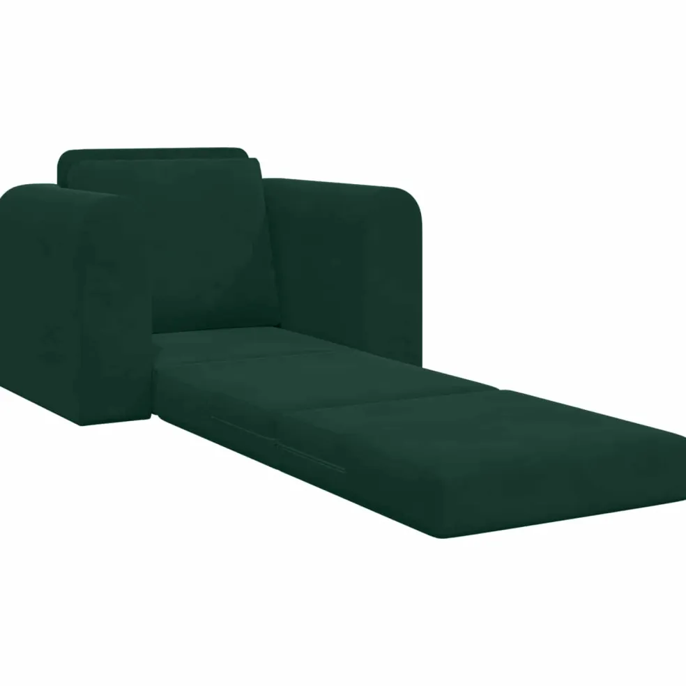 vidaXL Slaapbank Donkergroen 98 x 71 x 83 cm Fluweel