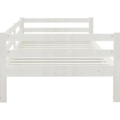 vidaXL Slaapbank massief grenenhout wit 90x200 cm