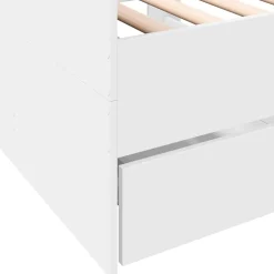 vidaXL Slaapbank met lades zonder matras 100x200 cm wit