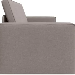 vidaXL Slaapbank Taupe 245 x 78 x 77 cm Stof