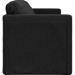 vidaXL Slaapbank vloermodel 2-in-1 112x174x55 cm stof zwart